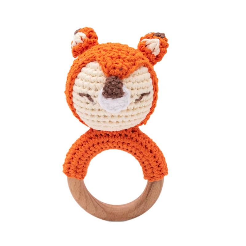 0- December Baby'S Toys Animal Crochet Rattle Toy Baby Toy Crochet Animal Toys Animal Doll Crib Products Baby Comfort Toy