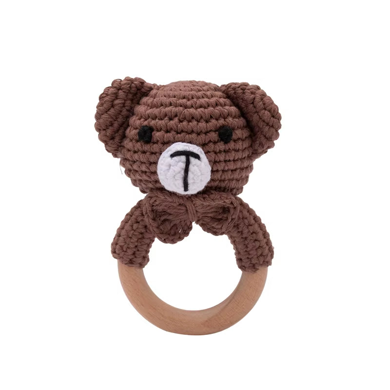 0- December Baby'S Toys Animal Crochet Rattle Toy Baby Toy Crochet Animal Toys Animal Doll Crib Products Baby Comfort Toy