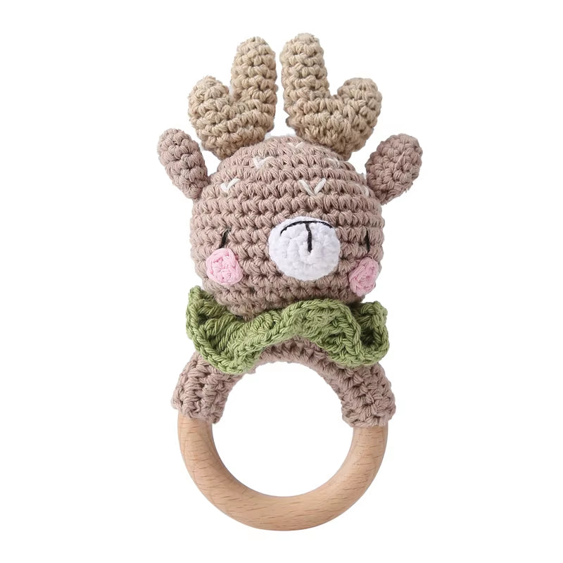 0- December Baby'S Toys Animal Crochet Rattle Toy Baby Toy Crochet Animal Toys Animal Doll Crib Products Baby Comfort Toy