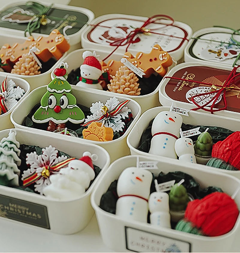 Festive Scented Candle Safe Scented Christmas Tree Candle Christmas Aromatherapy Candle Soothing For Holiday Decoration Dining