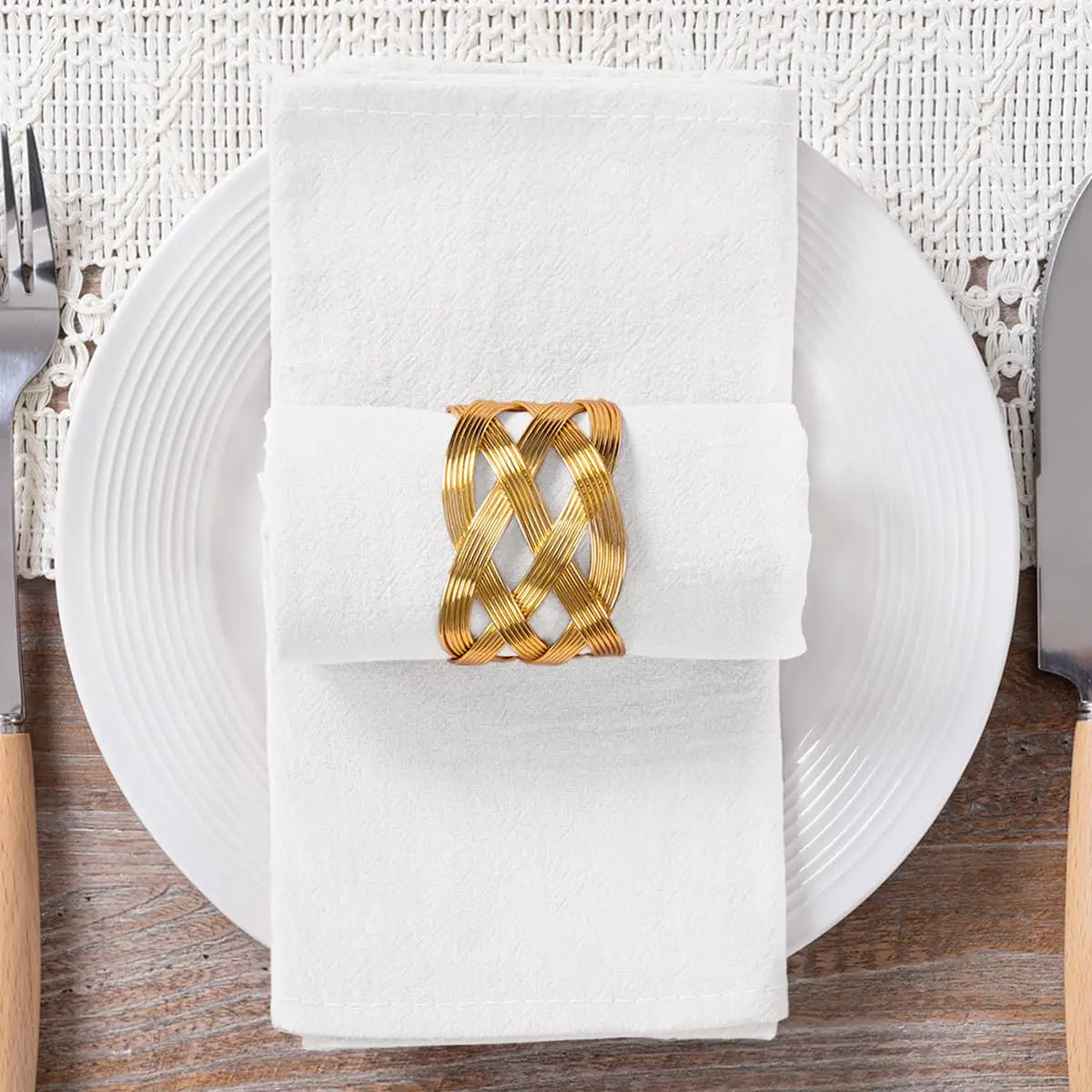 8pcs Christmas Red Cotton Napkins 40x40cm Soft Dinner Napkins Cloth for Fall Thanksgiving Wedding Party Christmas Decoration