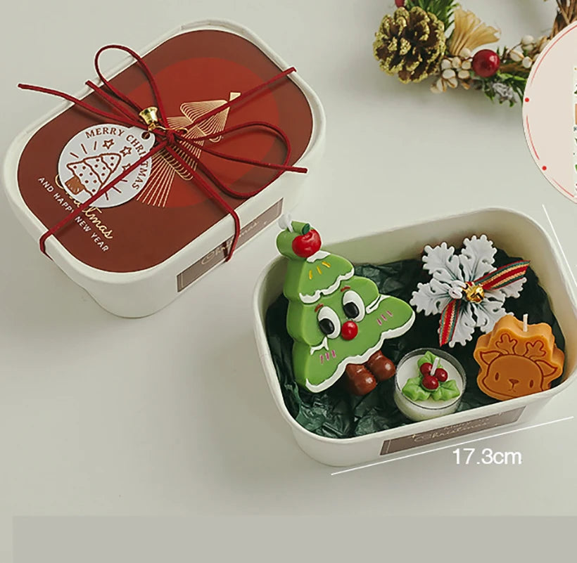 Festive Scented Candle Safe Scented Christmas Tree Candle Christmas Aromatherapy Candle Soothing For Holiday Decoration Dining