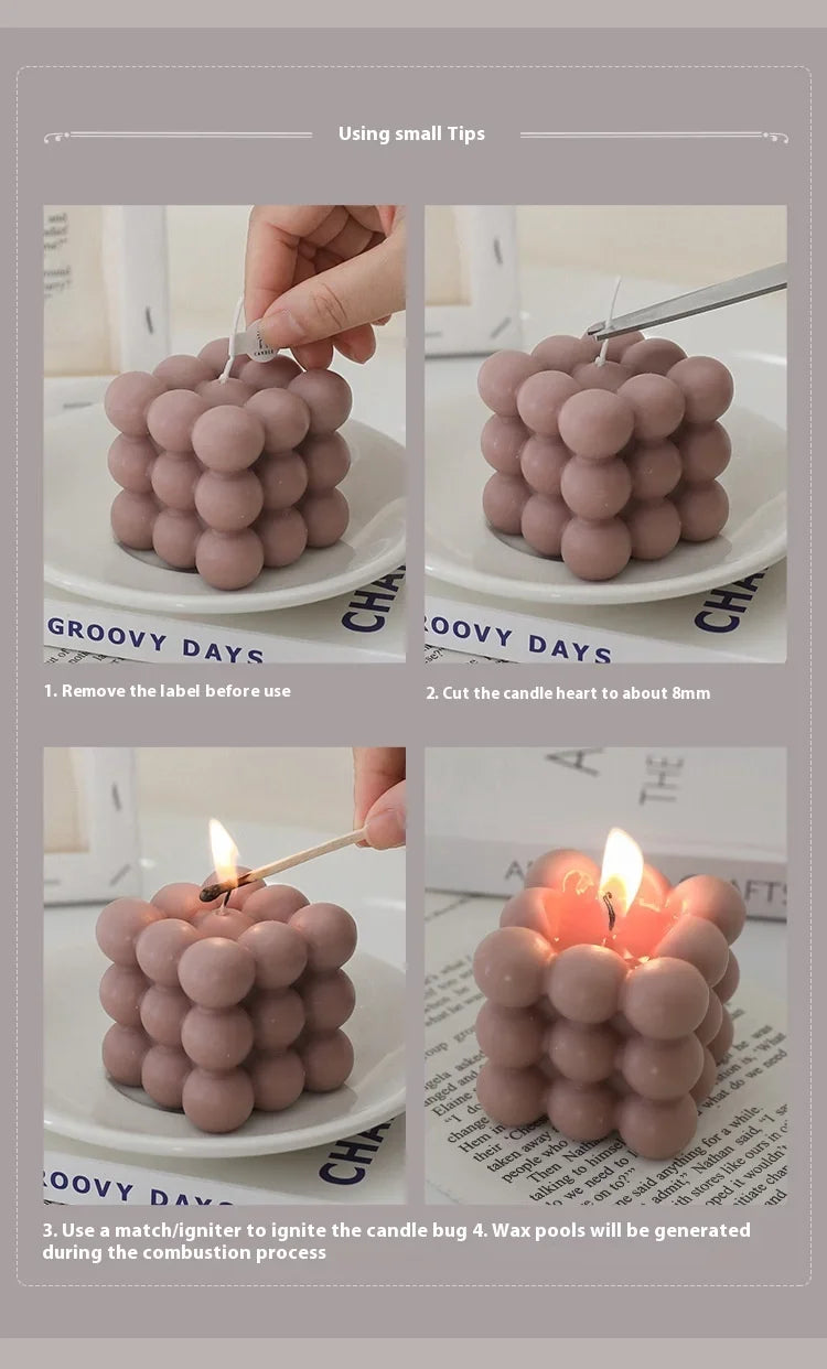 Cute Christmas Tree Scented Candles Handmade Fragrance Creative Ornaments Aromatherapy Xmas Gifts Birthday Gift Home Decor