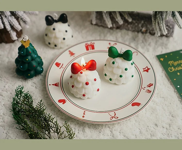 Cute Christmas Tree Scented Candles Handmade Fragrance Creative Ornaments Aromatherapy Xmas Gifts Birthday Gift Home Decor
