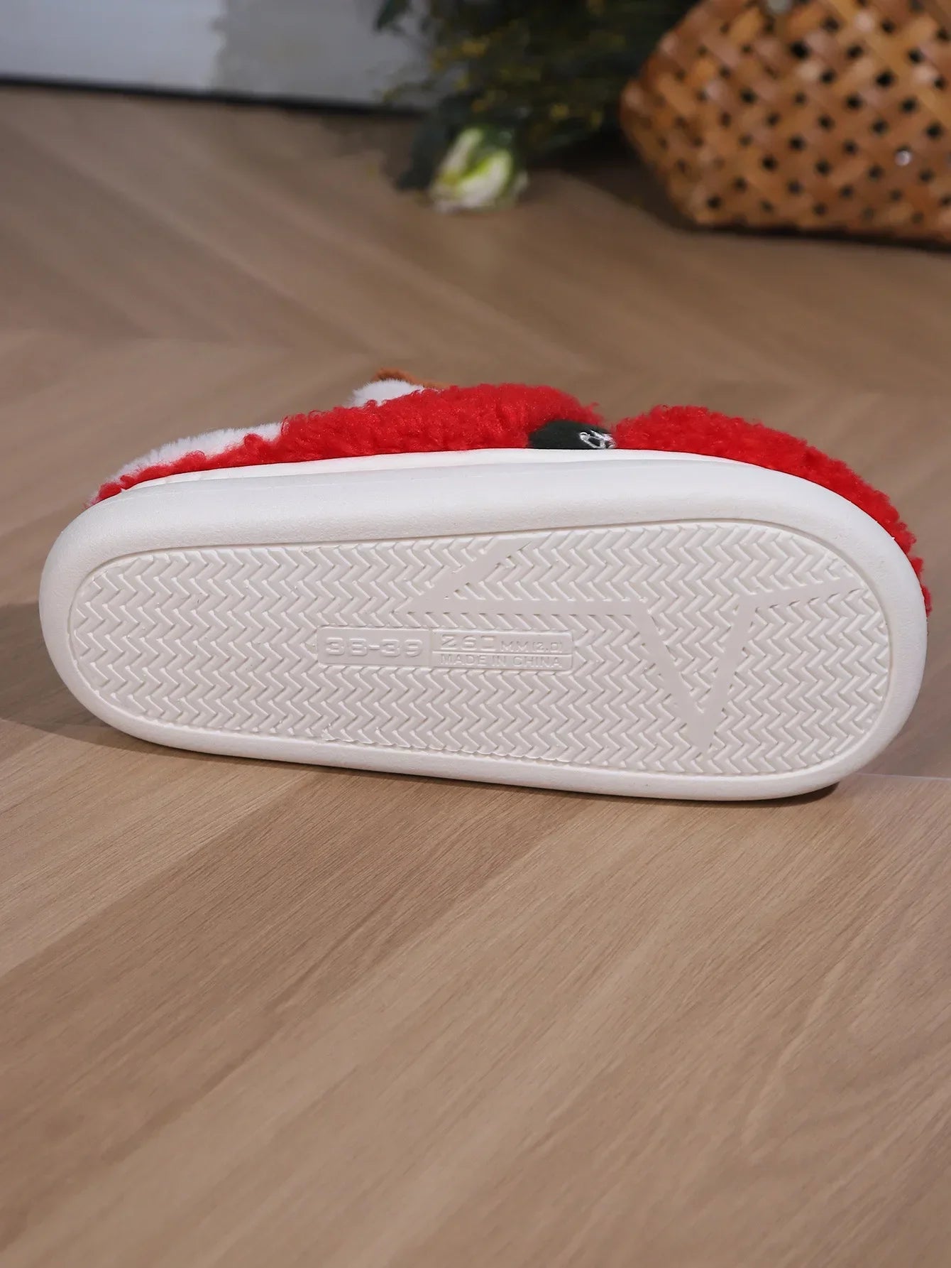 Winter Christmas Cotton Slippers Plush Warm Cozy House Shoes Unisex Indoor Footwear Holiday Gift Idea for Men and Women