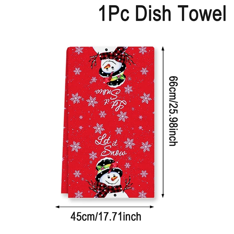 Christmas Kitchen Towels Christmas Decoration for Home 2024 Pendant Xmas Dish Towels Ornaments Navidad Natal New Year Gift 2025