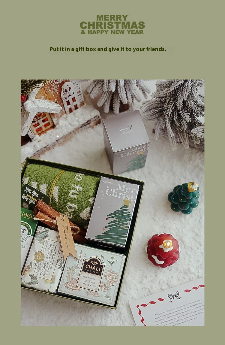 Cute Christmas Tree Scented Candles Handmade Fragrance Creative Ornaments Aromatherapy Xmas Gifts Birthday Gift Home Decor