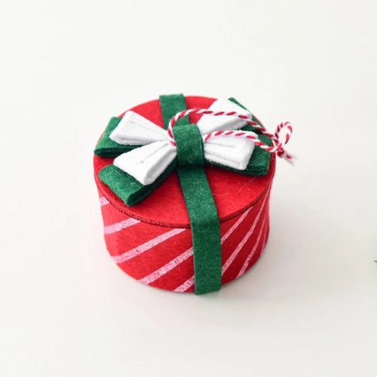Gift Box Christmas Decoration Small Mini Mini Christmas Gift Pack Handmade Vintage Christmas Tree Decoration Party Decor