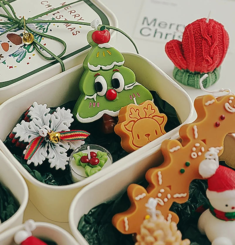 Festive Scented Candle Safe Scented Christmas Tree Candle Christmas Aromatherapy Candle Soothing For Holiday Decoration Dining