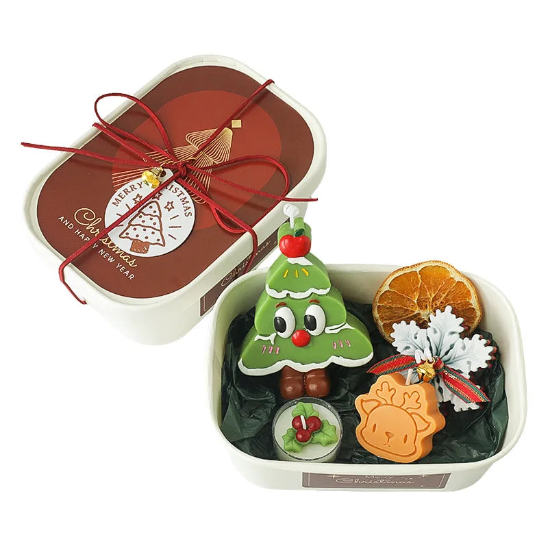 Festive Scented Candle Safe Scented Christmas Tree Candle Christmas Aromatherapy Candle Soothing For Holiday Decoration Dining